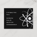 Recherche de physiciens cartes visite La science