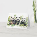 Search for watercolor panda cards Bamboo