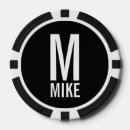 Recherche de monogramme jetons poker Minimaliste