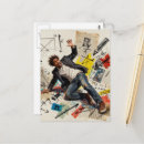 Recherche de griffonnage cartes postales Unique