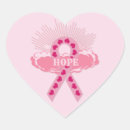Search for breast cancer heart ribbon stickers Hearts