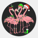 Search for funny flamingo stickers Santa
