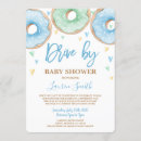 Search for doughnut baby shower invitations Blue