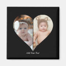 Search for heart shaped photo magnets Black and white