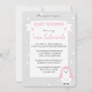 Search for penguin baby girl shower invitations Whimsical