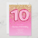 Search for 10 year old birthday invitations For kids