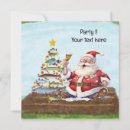Search for fish christmas invitations Santa