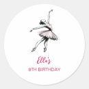 Search for ballerina birthday stickers Pink