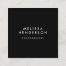 Recherche de photographe de mode cartes visite Minimaliste