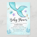 Recherche de mermaid baby shower fille invitations Sirène