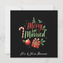 Recherche de premier noël invitations Joyeux et marié