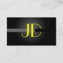 Recherche de jaune fluorescent cartes visite Monogramme