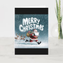 Search for running christmas cards Santa