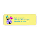 Search for blue polka dots return address labels Cute