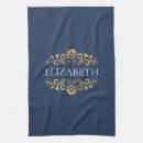 Search for navy blue gold tea towels Modern