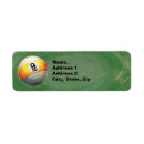 Search for pool ball return address labels Billiards