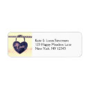 Search for purple love return address labels Heart