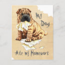 Recherche de chien chinois cartes postales Sharpei