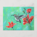 Recherche de peintures colibri cartes postales Oiseaux