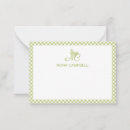 Search for light note cards Gingham