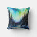 Search for northern lights pillows Watercolor
