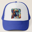 Recherche de art de chien casquettes Peinture