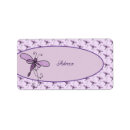 Search for butterfly wings return address labels Purple