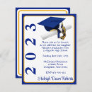 Search for royal blue and gold graduation invitations High school