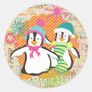 Search for whimsical penguin stickers Festive