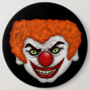 Search for scary face buttons Clown