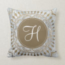 Search for grey and gold pillows Initials