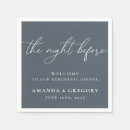 Search for navy blue wedding napkins Calligraphy