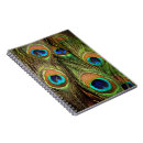 Search for peacock feathers notebooks Blue