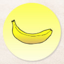 Recherche de banane dessous de verres Jaune