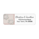 Search for snowflake wedding return address labels Gold
