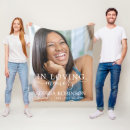 Search for in loving memory photo blankets Death