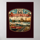 Search for vintage motorcycle posters Route 66