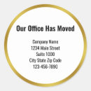 Search for relocation stickers Change of address
