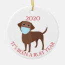 Search for chocolate labrador ornaments Funny