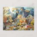 Search for coral reef life postcards Ocean