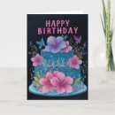 Search for pink cake birthday cards Floral