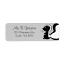 Search for skunk return address labels Flowers