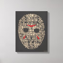 Search for horror movie canvas prints Jason voorhees