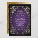 Search for vintage sweet 16 invitations Gold