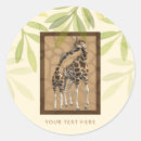 Search for gold giraffe stickers Jungle