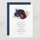 Search for maroon and navy wedding invitations Floral
