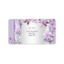 Search for lilac flower return address labels White