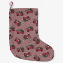 Search for red truck christmas stockings Plaid