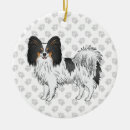 Search for papillon dog ornaments Cute