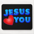 Recherche de jésus vous aime tapis souris Foi